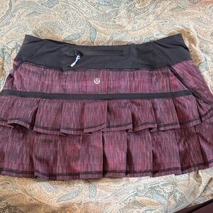 Lululemon Run- Pace Setter Skirt Skort Size 6